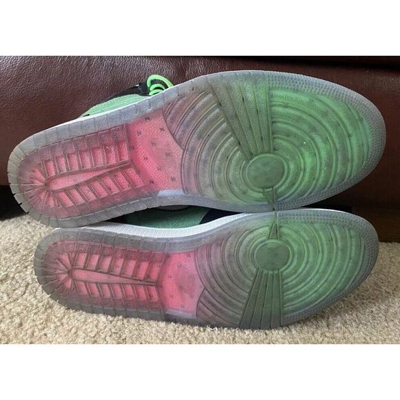 Nike Air Jordan 1 High Zoom Black Tomatillo CK6637 Shoes Mens 11 Fast Shipping - Picture 8 of 11